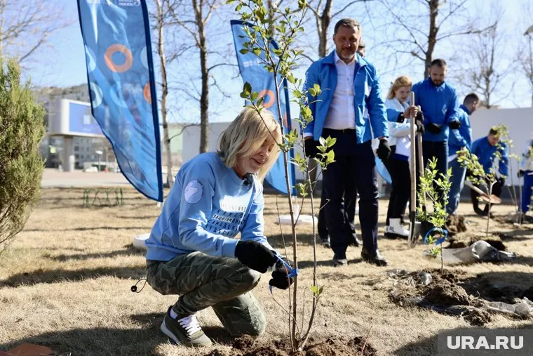 Глава Росприроднадзора помогла высадить саженцы в центре Ноябрьска