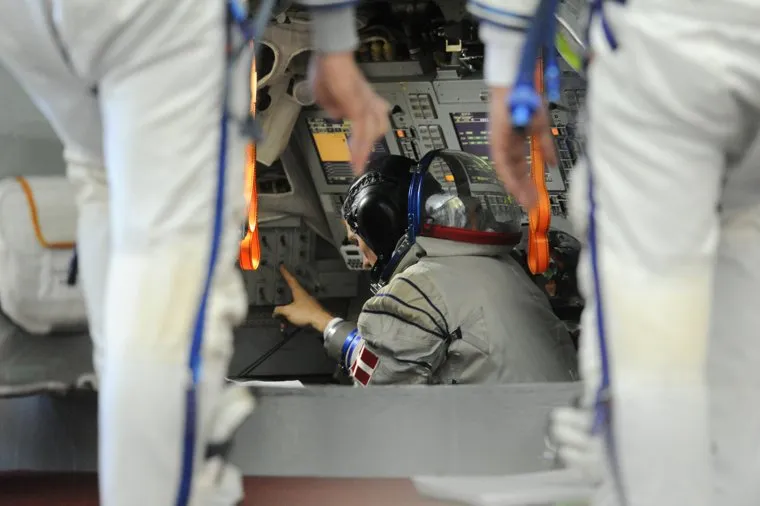 Экзамен у основного экипажа МКС-45/46/ЭП-18. Звездный городок, космонавт, космический корабль, могенсен андреас