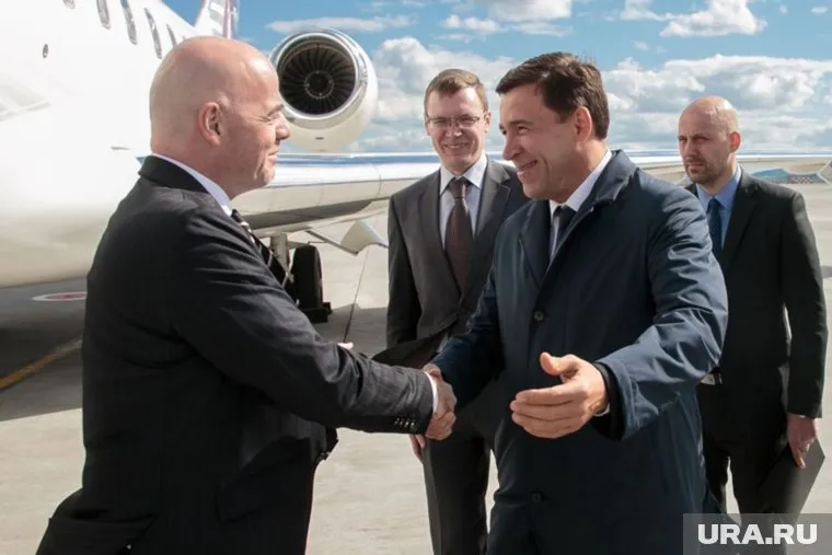 Во время первого визита Инфантино в Екатеринбург на стадионе было много пустых мест