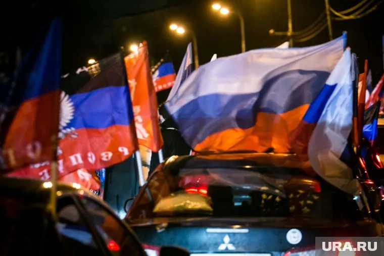 Патриотический автомарш посвящен поддержке участников спецоперации на Украине (архивное фото)