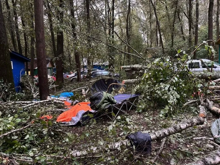 Последствия урагана в Калужской области