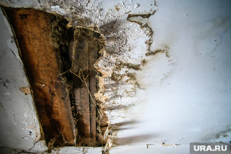 Обрушение потолка произошло из-за старой протечки (архивное фото)