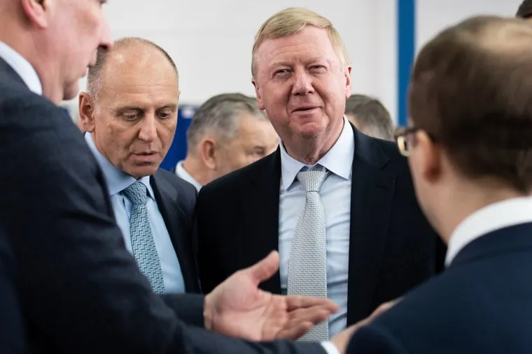 Торжественная церемония ввода в эксплуатацию нового комплекса термообработки труб на Северском трубном заводе. Свердловская область, Полевской