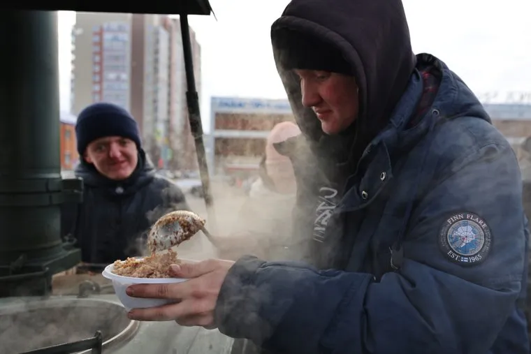 Акция массового обливания. Курган