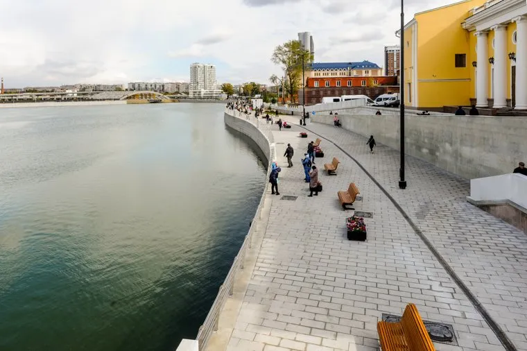 Алексей Текслер на открытии новой набережной. Челябинск