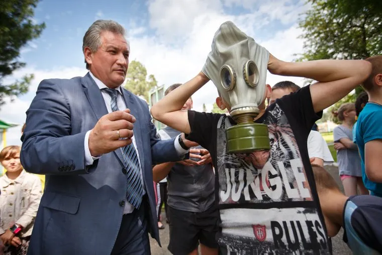 Рабочий визит губернатора. Верхотурье, биктуганов юрий, дети, противогвз