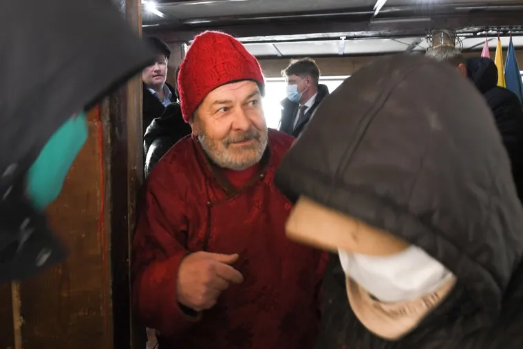 Михаил Санников на горе Качканар. Необр