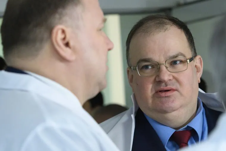 Николай Цуканов в Уральском институте кардиологии. Екатеринбург