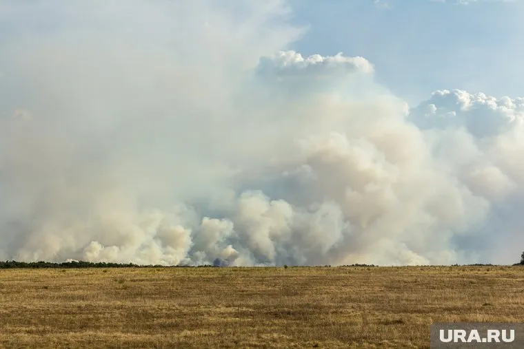 Распространение огня усиливается из-за ветра
