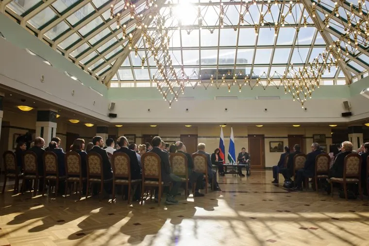 Встреча Евгения Куйвашева с промышленниками и предпринимателями. Екатеринбург