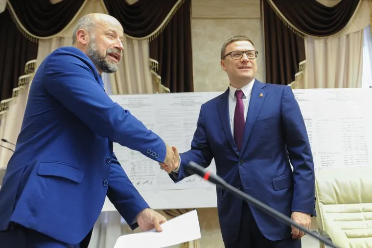 Алексей Текслер в облизбиркоме. Челябинск