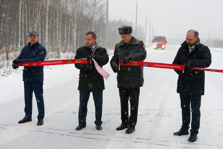 Торжественное открытие участка Пермской трассы Р-242 после капремонта 