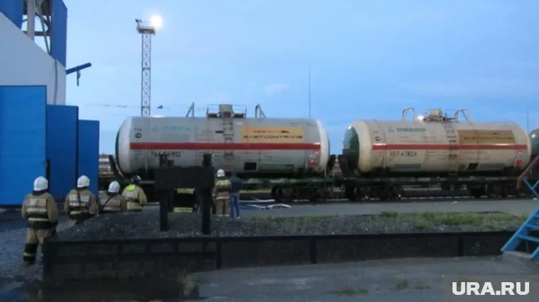 Взорвались пары газа, находящиеся в цистерне