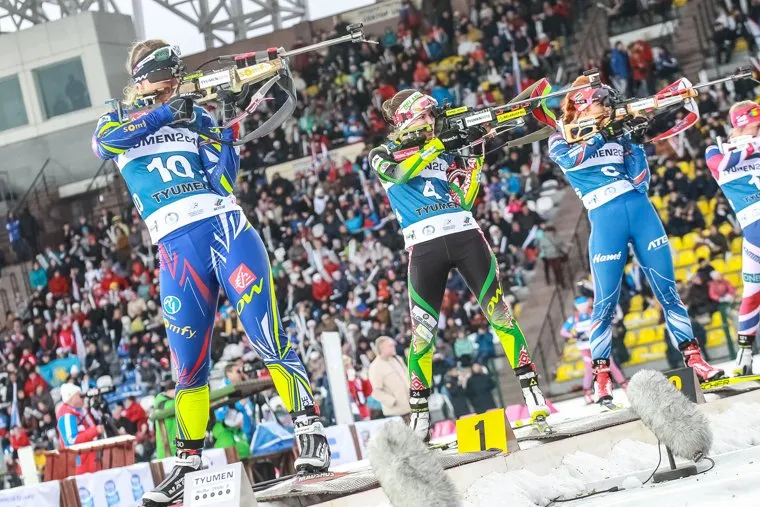 Биатлон. Гонка чемпионов и Приз губернатора Тюменской области - 2016. Тюмень, биатлон