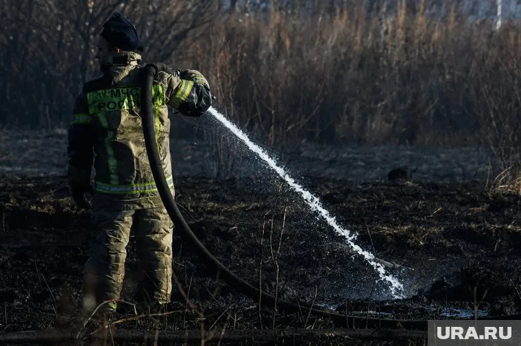 Торф тлеет недалеко от поселка Красноармейского (архивное фото)