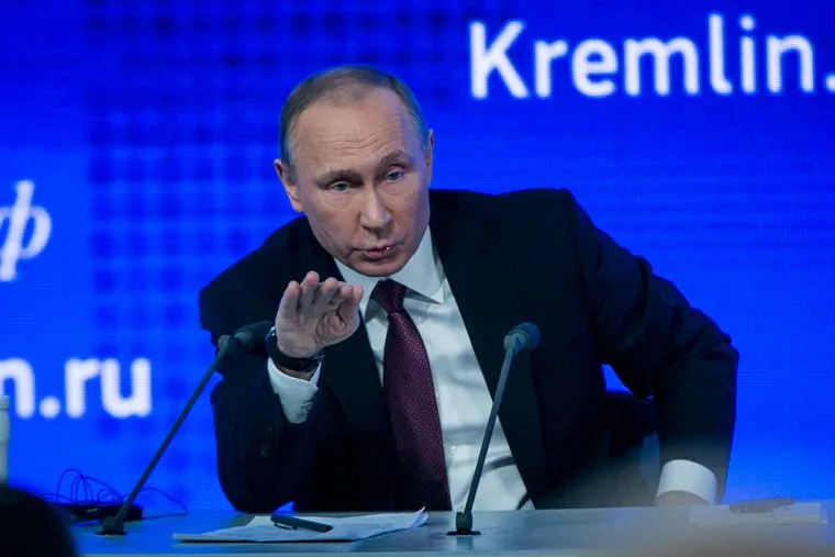 12 ежегодная итоговая пресс-конференция Путина В.В. Москва, путин владимир, жест рукой