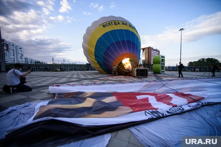 Во время полета на шаре оторвался шланг от горелки