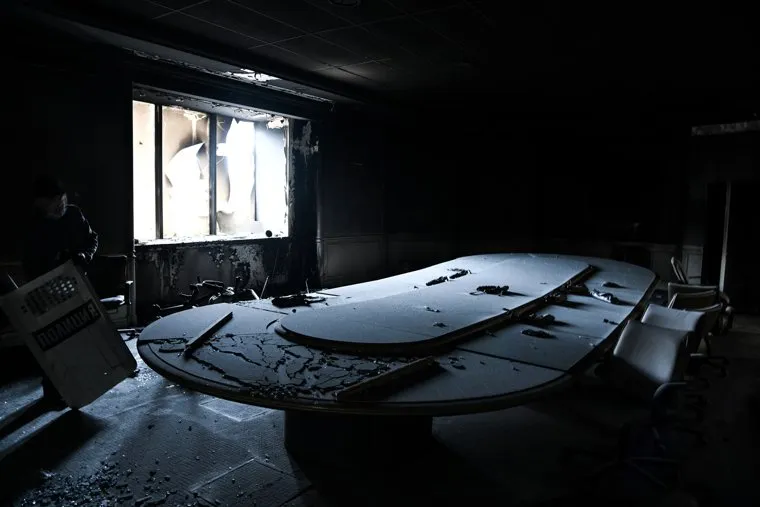 Резиденция президента Казахстана в Алма-Ате после штурма. Алма-Ата, Казахстан