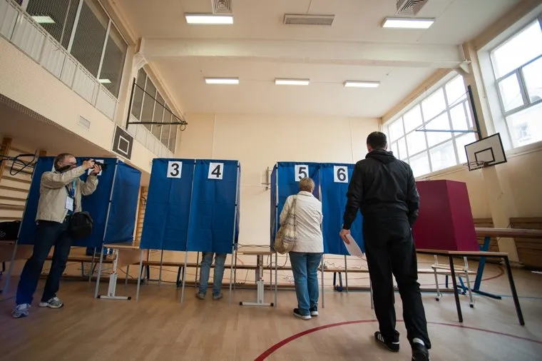 Голосование на выборах в Екатеринбургскую городскую Думу. Екатеринбург 