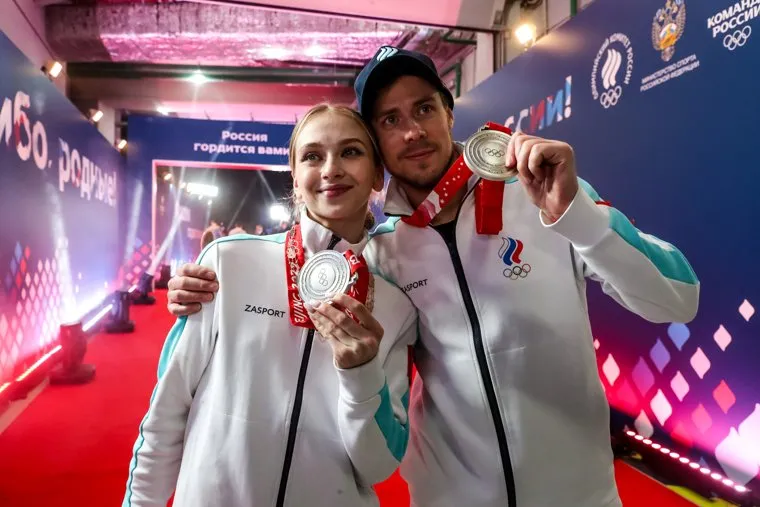 Чествование олимпийской сборной в ВТБ Арене. Москва