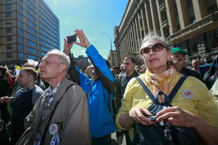 5-ая годовщина Болотной площади. Митинг на проспекте Сахарова. Москва