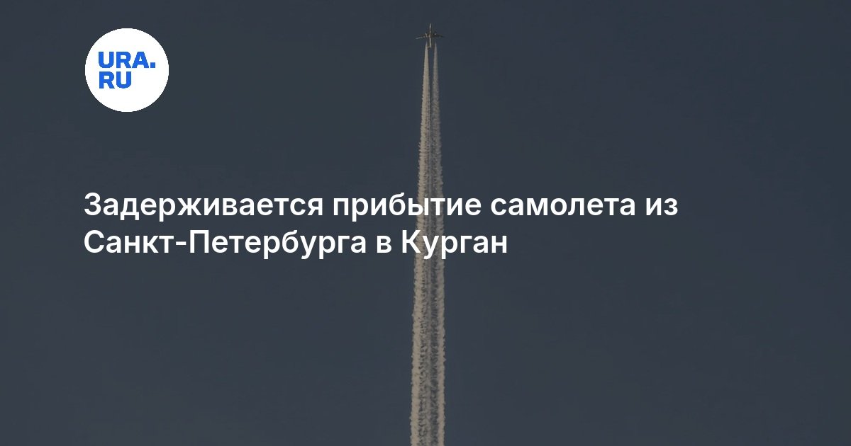 Задерживается прибытие самолета из Санкт-Петербурга в Курган