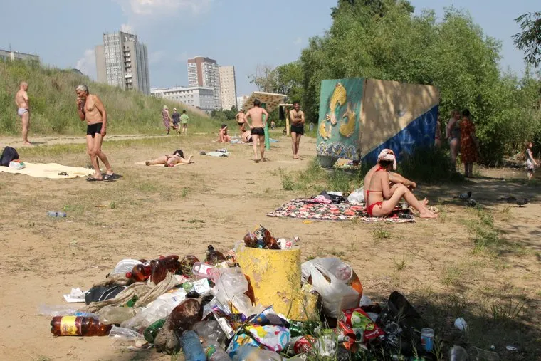 Жара.Курган, жара, пляж, лето