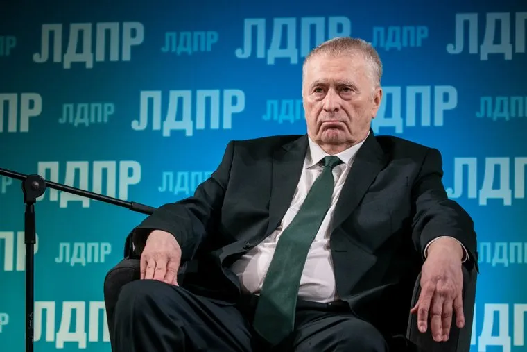 Владимир Жириновский во время празднования своего 75-летнего юбилея. Москва