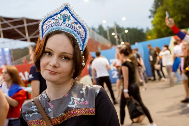 Фан-зона ЦПКиО. Матч Россия - Хорватия.