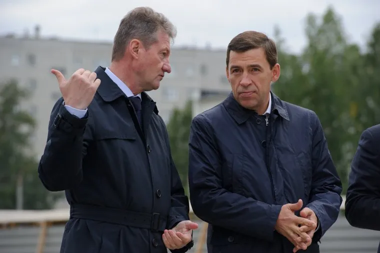 Торжественная закладка ледовой арены имени Александра Козицына. Верхняя Пышма, козицын андрей, куйвашев евгений