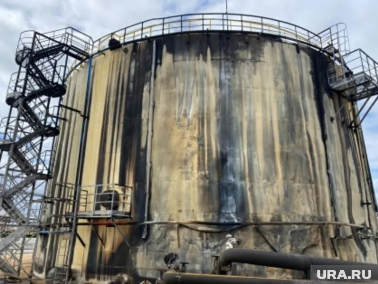 Так нефтяной резервуар выглядит сейчас