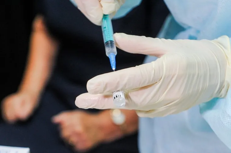 Вакцинация от коронавируса в Свято-Васильевском храме. Челябинск