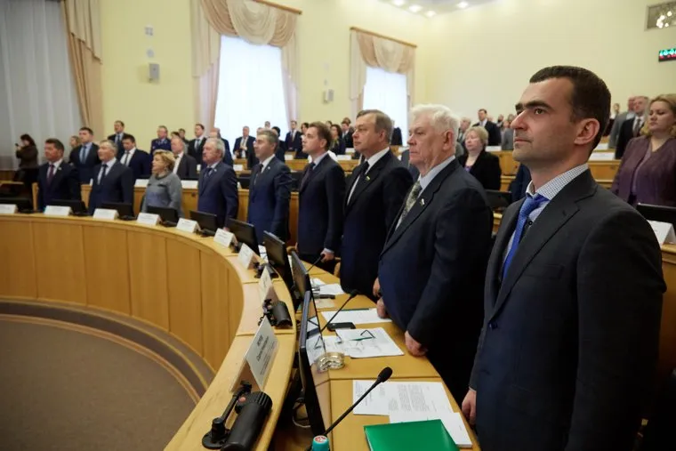 Заседание тюменской областной думы. Тюмень, морев сергей, конев юрий