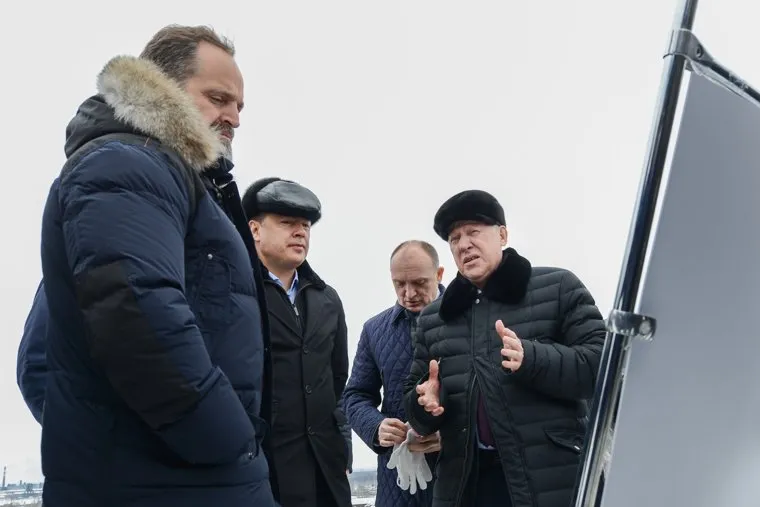 Визит министра природных ресурсов и экологии Сергея Донского на предприятия - ЧМК, городская свалка, ЧЭМК. Челябинск, донской сергей, дубровский борис, тефтелев евгений, сидоров артем