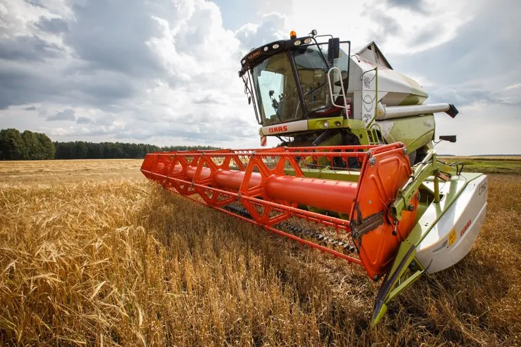 Начало уборочной кампании. Сельхозугодья Белоярского района. Екатеринбург