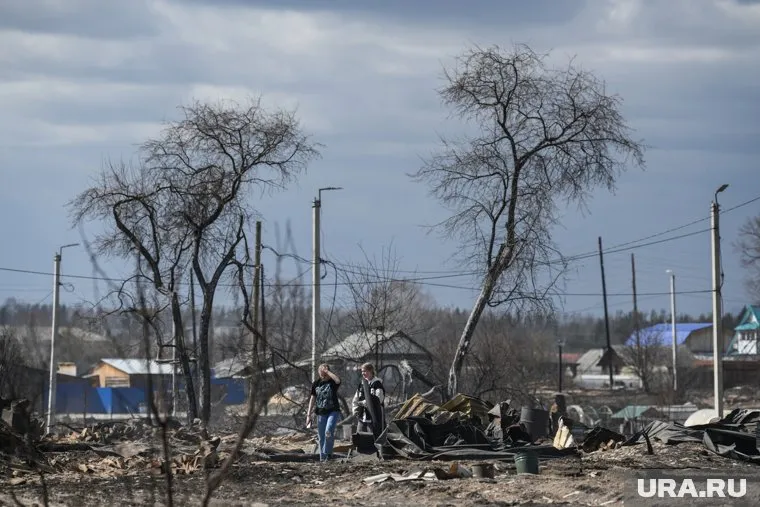 Сосьва пострадала во время масштабных пожаров весной 2023 года