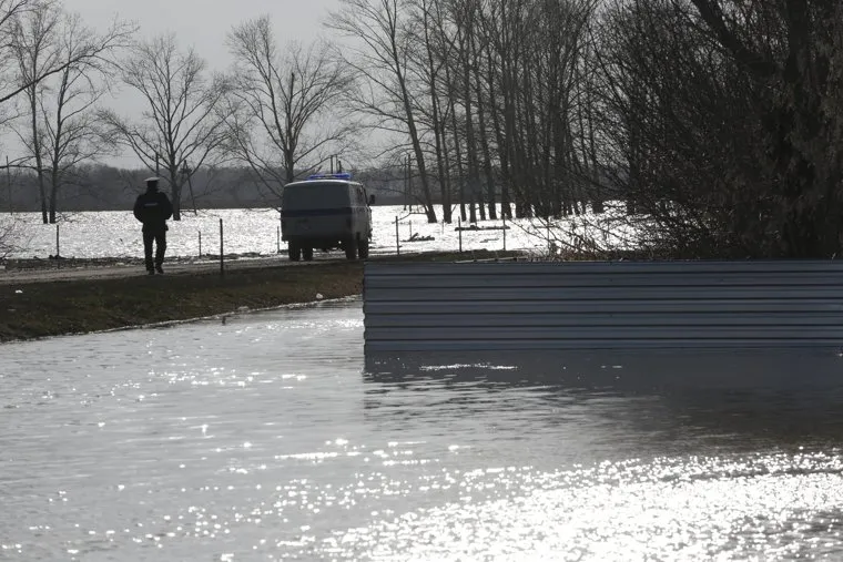 Паводок в Больших Ярках. Казанский район 