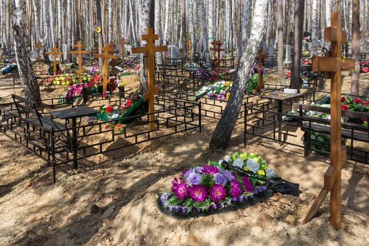 Церемония захоронения останков бойца. Екатеринбург