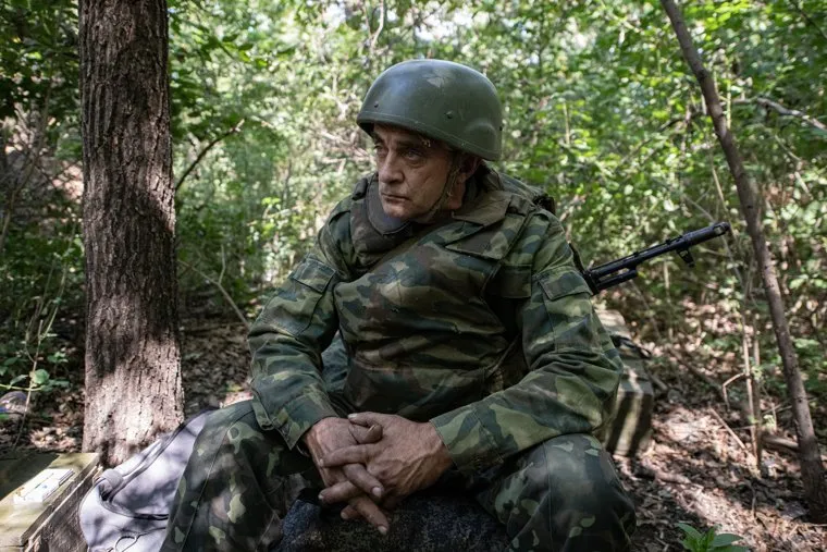 Работа артиллерийского подразделения ДНР. Донецкая область, ДНР