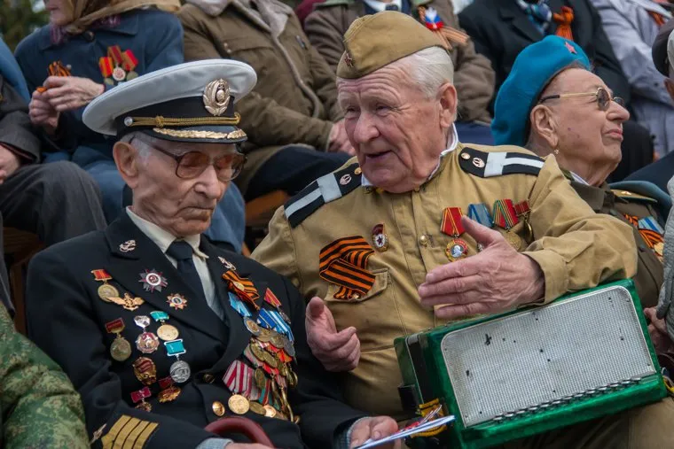 Празднование Дня Победы в Кургане, ветераны войны, день победы