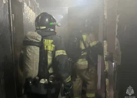 В Челябинске мужчина спасся от пожара, забравшись на подоконник