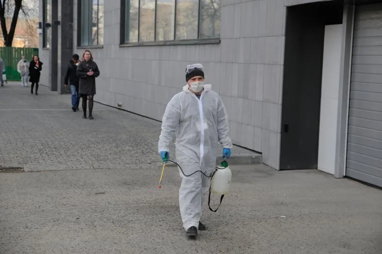 Дезинфекция подъезда. Тюмень