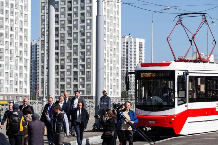 Технический старт трамвайному движению в Академическом районе. Екатеринбург