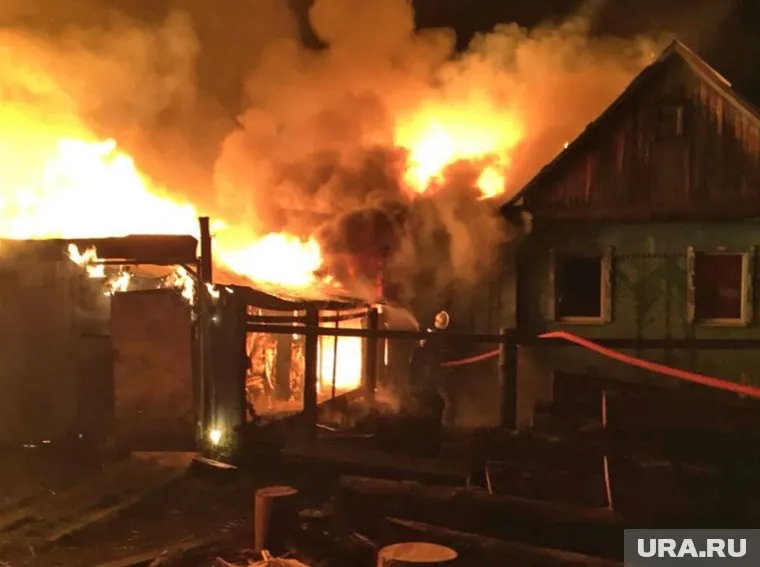 Пожар едва не унес жизни всех членов семьи