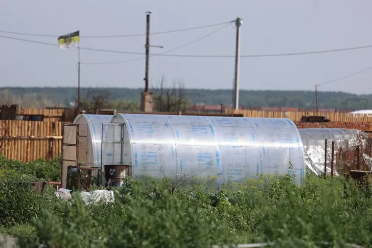 Микрорайон Смолино после пожара. Курган