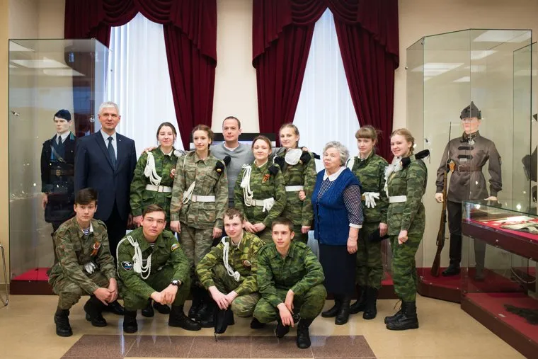 Визит французского археолога Пьера Малиновского в Музей военной техники УГМК. Свердловская область, Верхняя Пышма