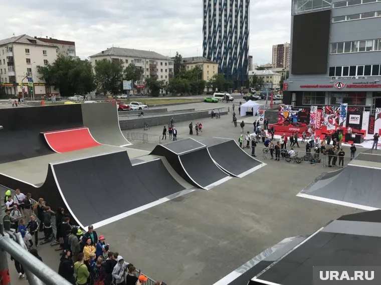 Возле КРК «Уралец» появился скейт-парк площадью 1,5 тысячи квадратных метров