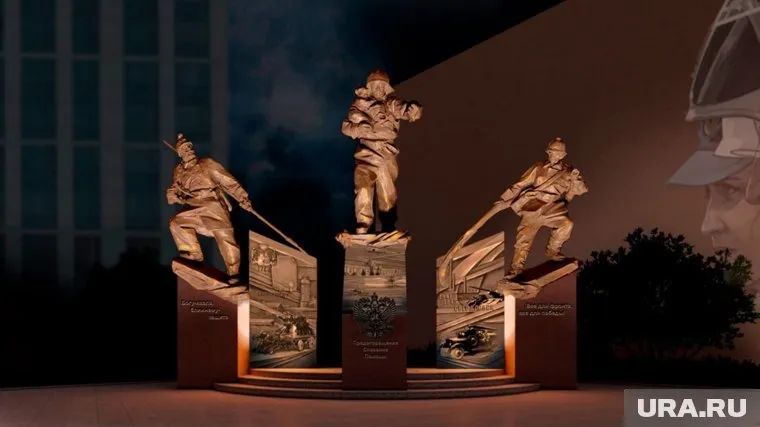 Центральной фигурой памятника станет современный спасатель с ребенком в руках