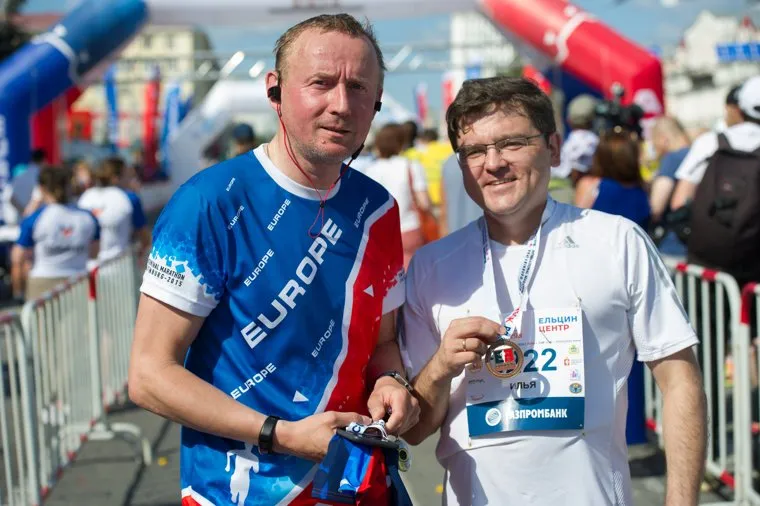 Марафон "Европа-Азия"-2016. Екатеринбург, тушин сергей, захаров илья, марафон европа-азия, спорт, массовый спорт, бег, здоровый образ жизни