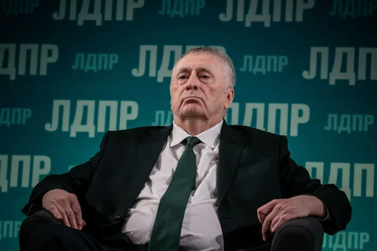 Владимир Жириновский во время празднования своего 75-летнего юбилея. Москва